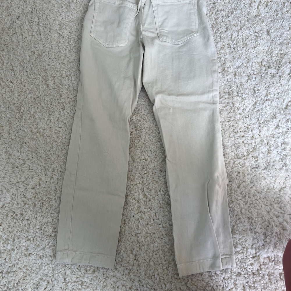 Good American Women's Cream Chinos